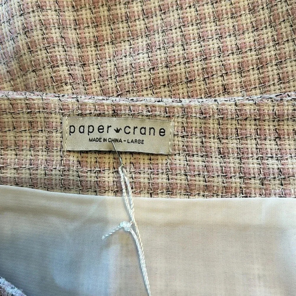 Papercrane size Large check skirt. NWTs - Picture 7 of 7